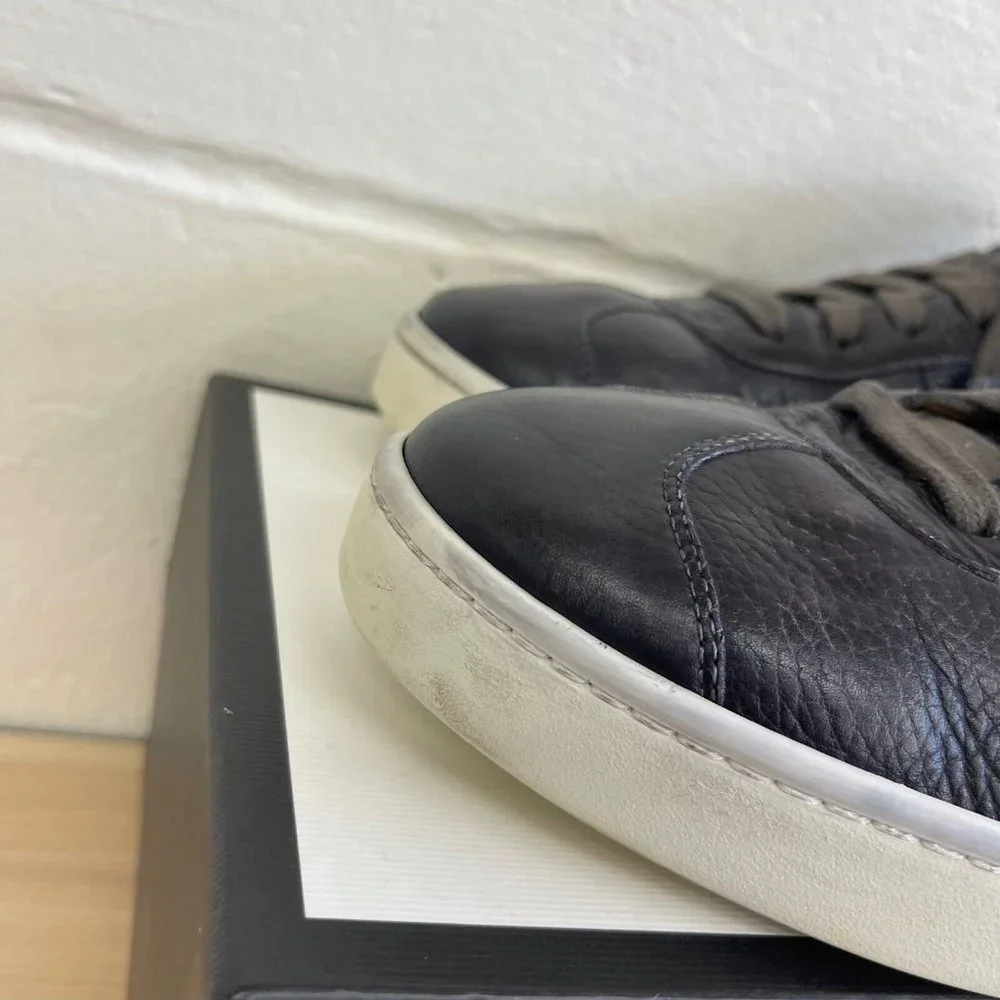 Magnanni Gunner 20468 Black Grey Casual Fashion Sneaker Shoes Lace up Men's 12 M